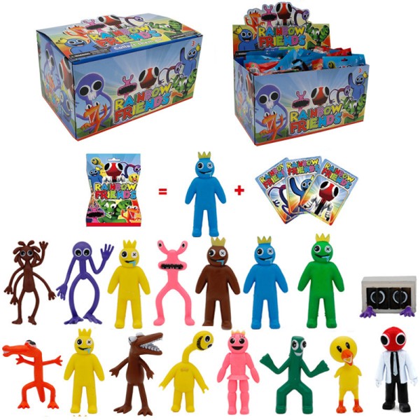 24Pcs Rainbow Friends Action Characters Figures PVC Doll