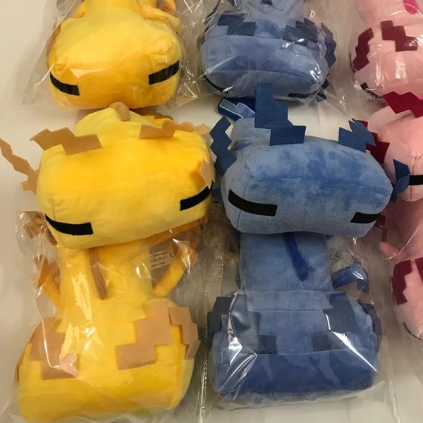 Colorful 30cm Blue Axolotl Plush Toy