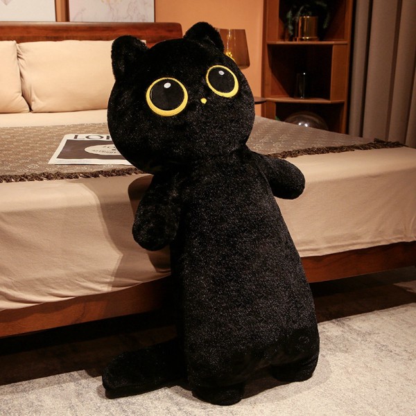 Dark 65-130CM Extra Long Cat Plush Pillow Toy