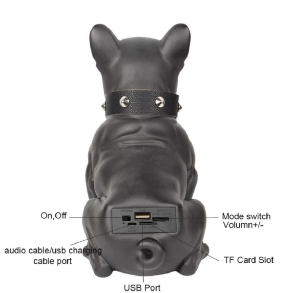 3D French Bulldog Wireless Bluetooth Speaker