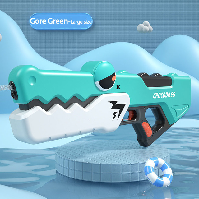 Cute Crocodile Automatic Electric Water Gun Summer Toy - Juhi