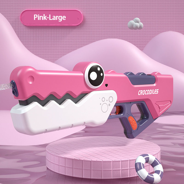 Cute Crocodile Automatic Electric Water Gun Summer Toy - Juhi