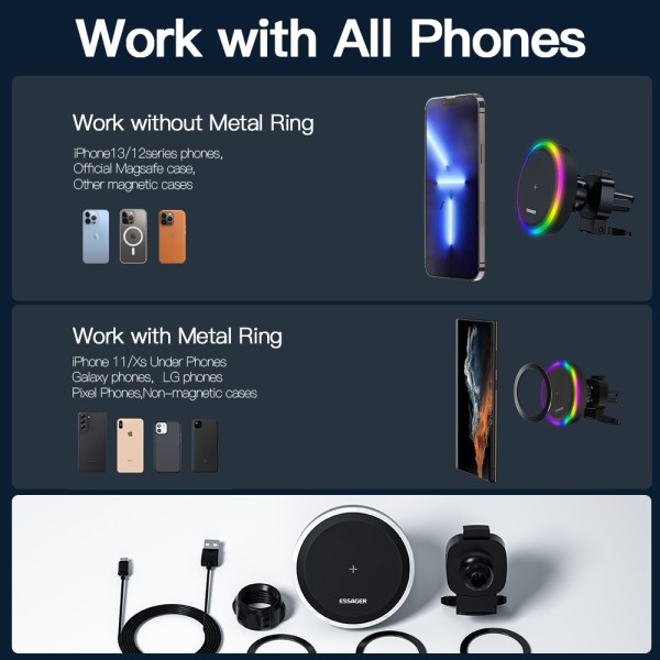 magnetic wireless car charger