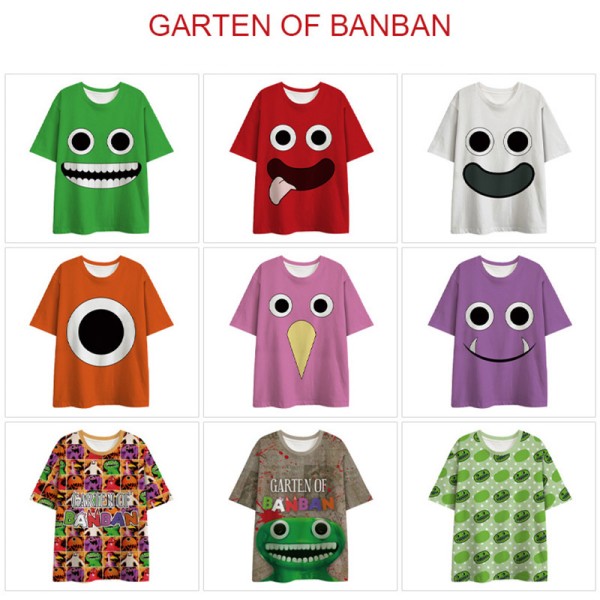 Garten of banban  Kid Lovely Summer T-shirts 4-14Y