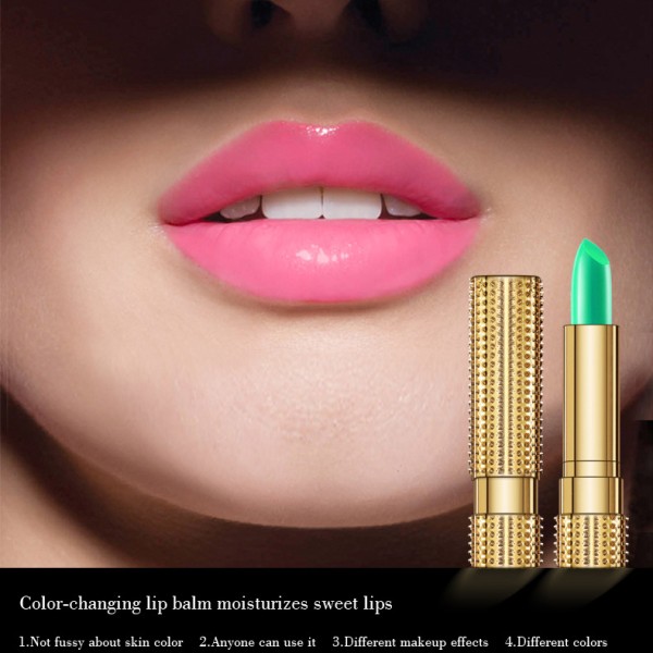 Magic Green Lipstick that Turns Pink