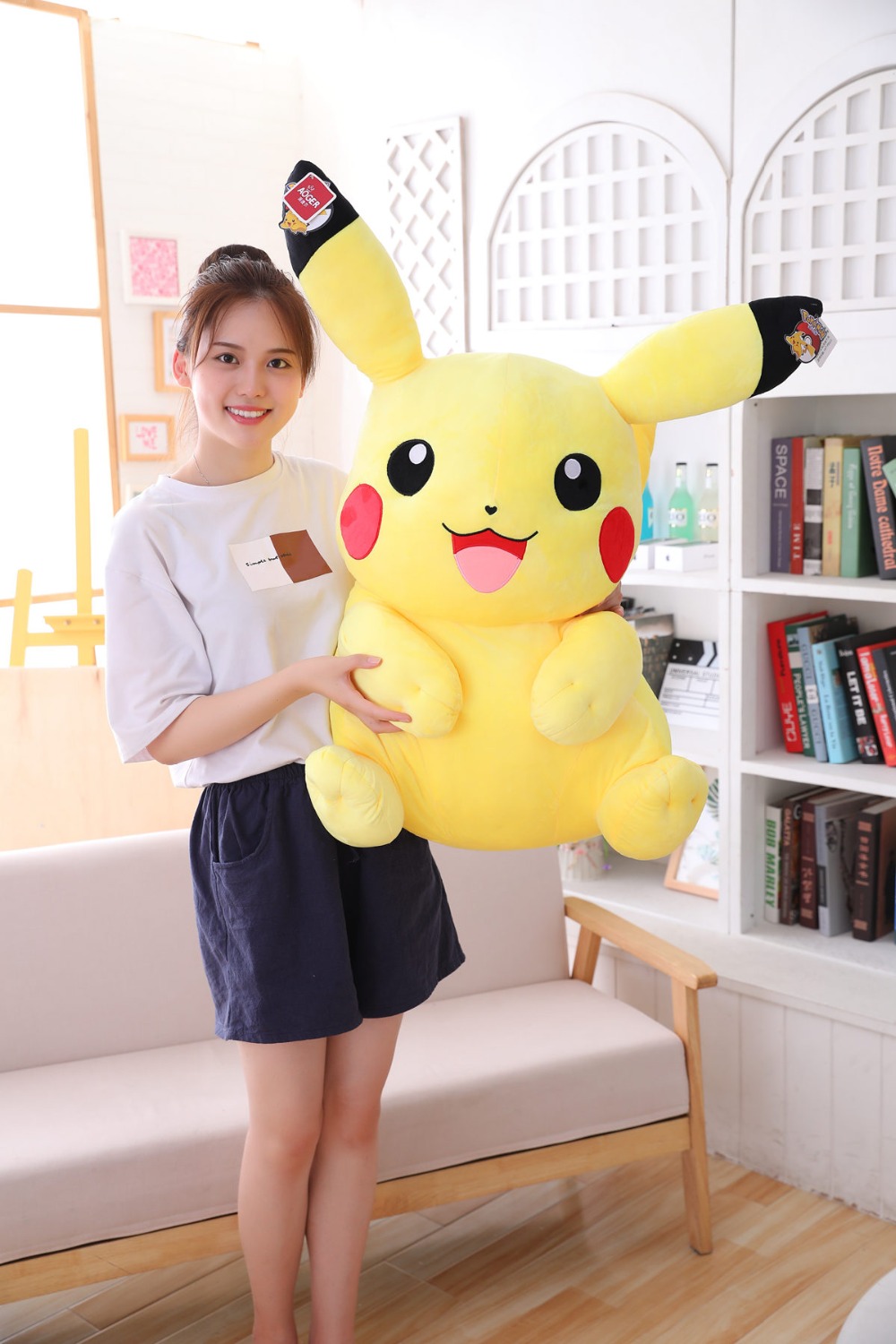 Big pikachu on sale soft toy