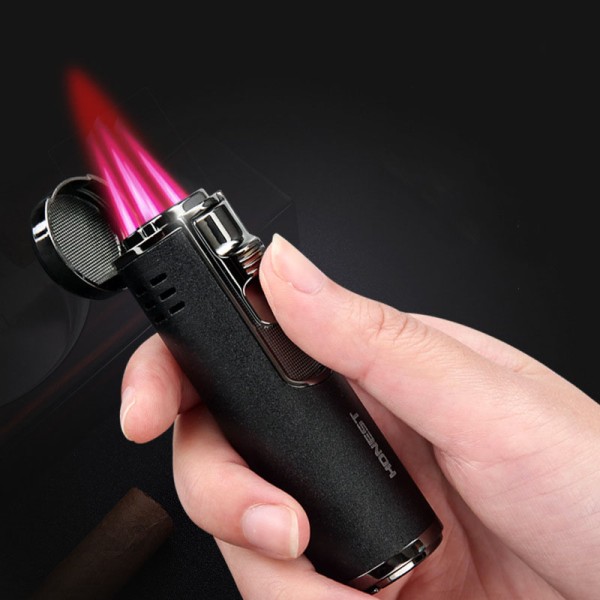 Pink Flame Lighter Windproof Butane Cigar Lighter