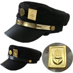Premium Jotaro Hat with Metal Badge