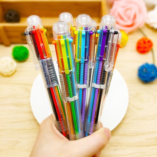 6 in 1 Multicolor Pen Ball Point Pen 20pcs