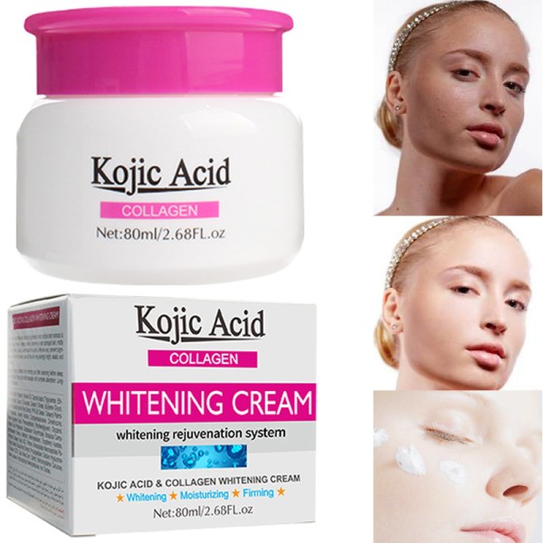 Kojic Acid & Collagen Whitening Cream Face Cream Dark Spots, Anti-Aging, Firming Skin Cream