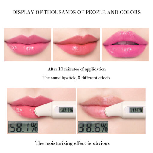 Magic Green Lipstick that Turns Pink