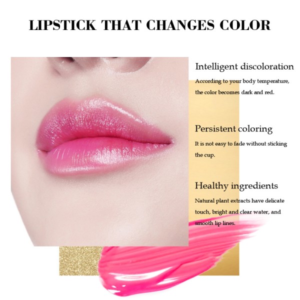Magic Green Lipstick that Turns Pink