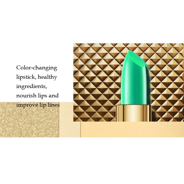 Magic Green Lipstick that Turns Pink
