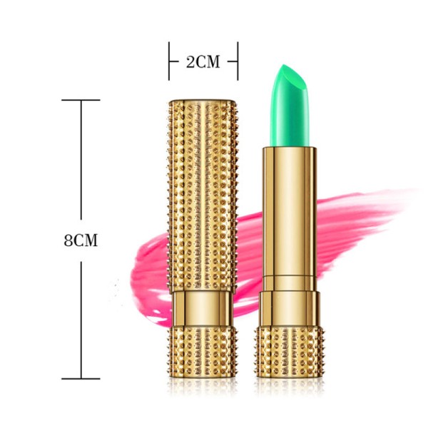 Magic Green Lipstick that Turns Pink