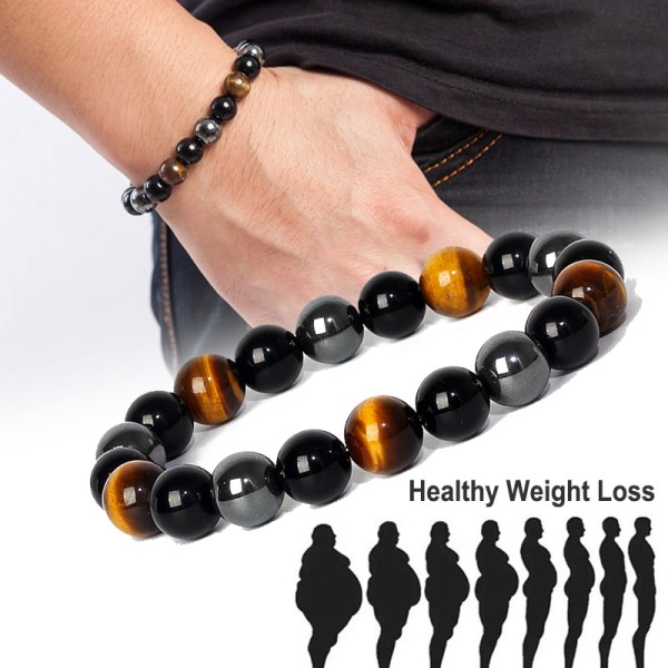 Classic Magnetic Hematite Tiger Eye Stones Bracelets
