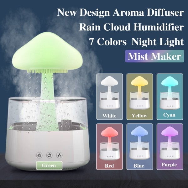Rain Cloud Humidifier Ultrasonic Mist Maker Oils Diffuser for Home