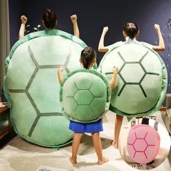 Kawaii Wearable Turtle Shell Pillows Funny Cosplay Plush Cushion