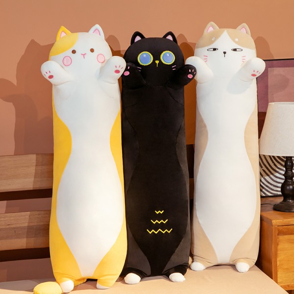 Premium Long Cat Plush Pillows 50-90CM