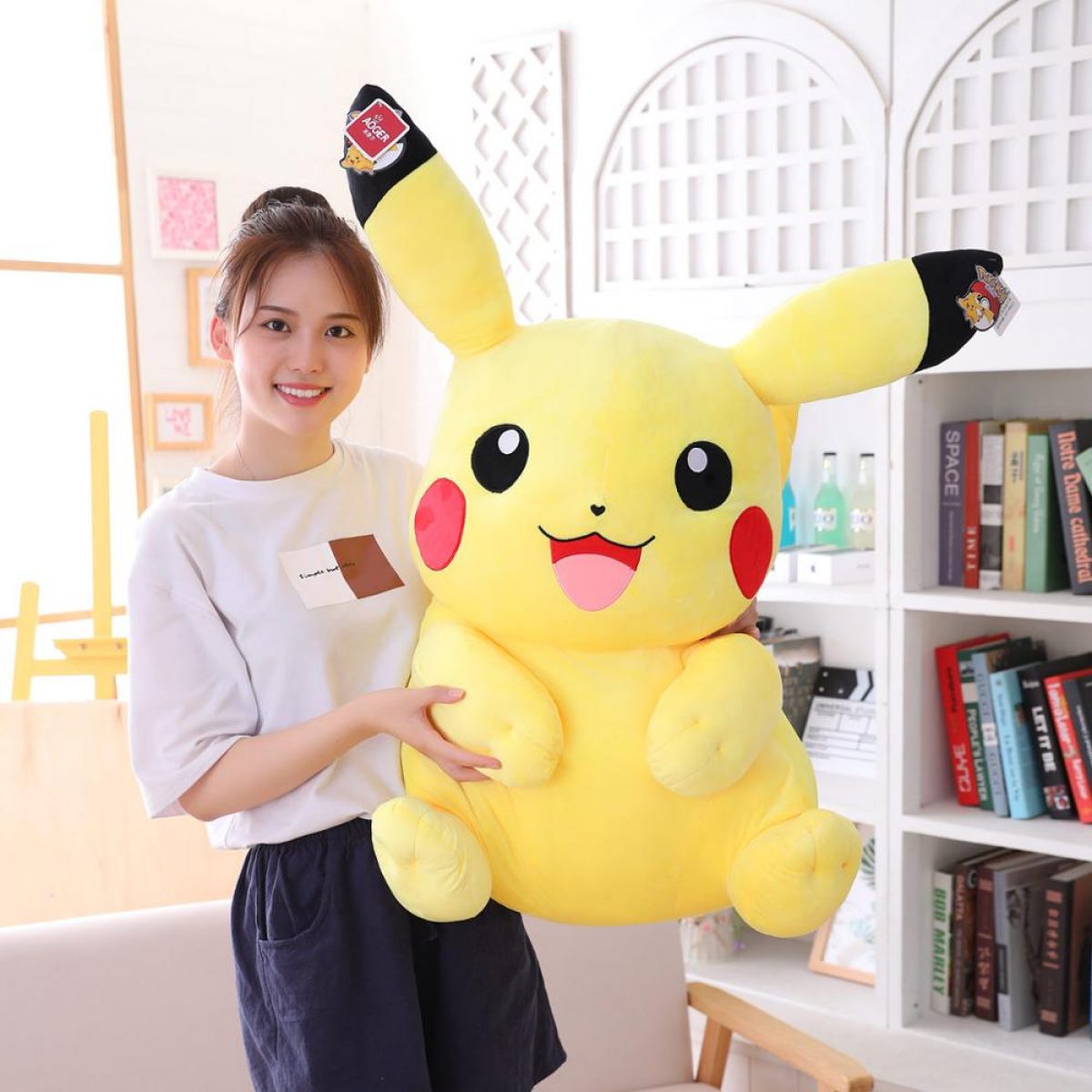 pikachu couple plush