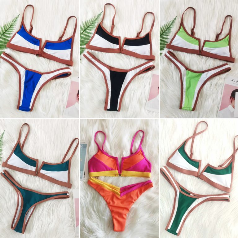 Vintage Retro Micro Vbar No Coverage Bikini Juhi