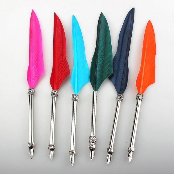 Vintage writing feather pen