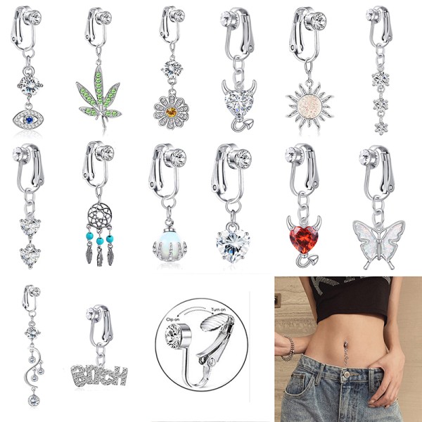 Fake Belly Button Piercing Rings