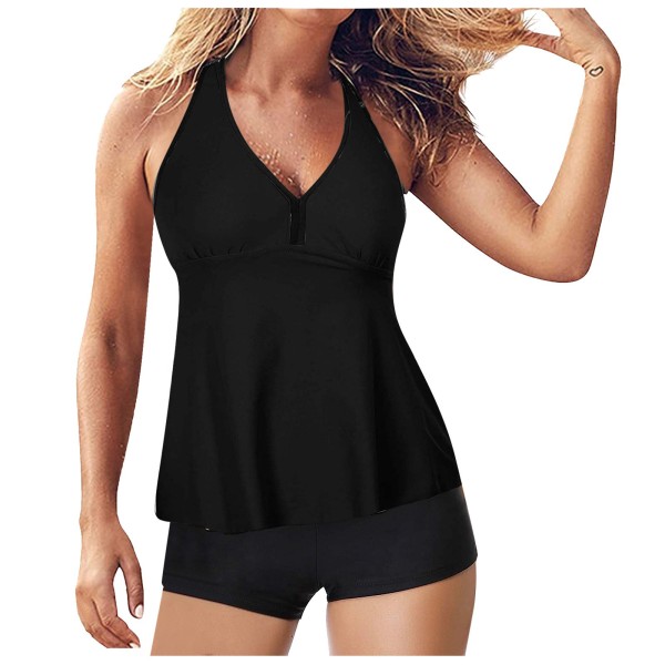 V Neck Tummy Control Suit with Shorts