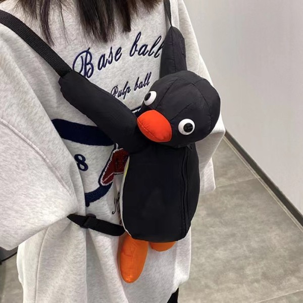 Soft Cute Penguin Plush Backpack