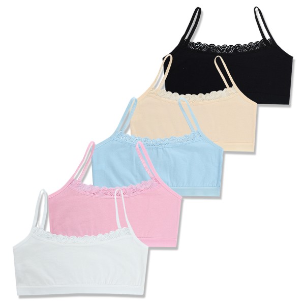 Breast Care Girl Lace Bra 8-14 Years 4pcs/Lot