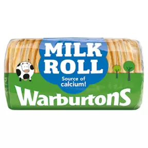 Warburtons White Milk Roll Bread 