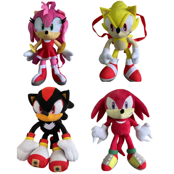 Hedg-ehog Shadow Knuckles Echidna Plush Kids Backpack