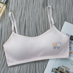 4 Pcs/Lot Children's Breast Care Girls Bras Age 8-16 Years Cotton