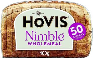 Hovis Nimble Wholemeal Bread, 400 g