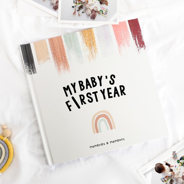 Cute Rainbow Design Baby Memory Book