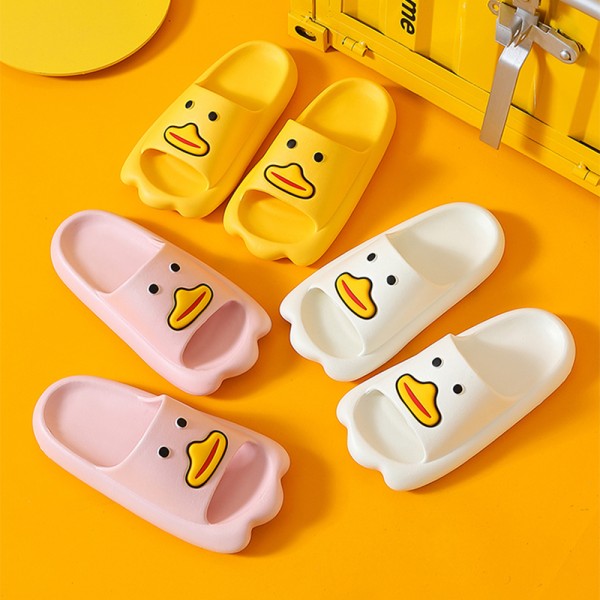 Summer Creative Cartoon Duck Pattern Bathroom Slippers