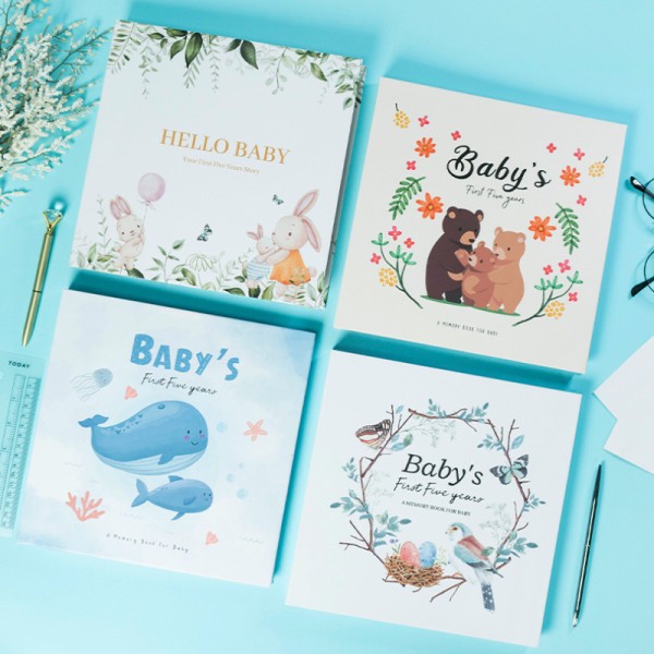 Cute Cartoon Baby Growth Record Book