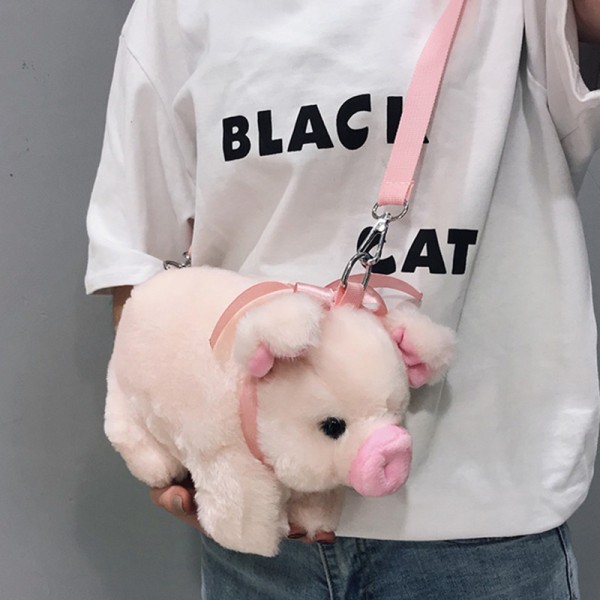 Cute Pig Plush Shoulder Bag