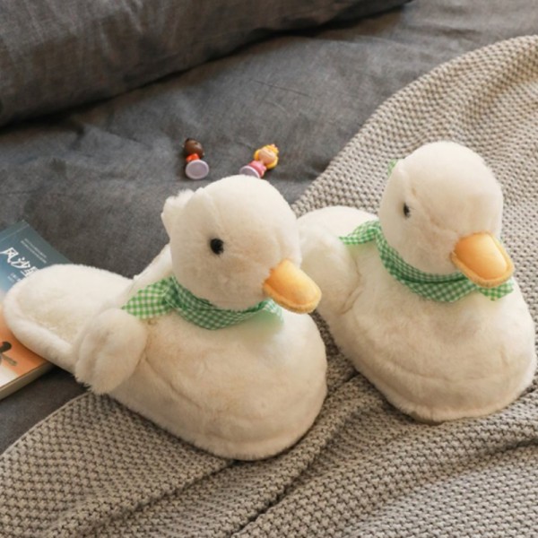 Cute White Duck Slipper