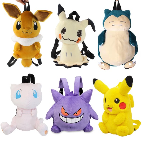 Kawaii Pokemon Plush Toy Backpacks