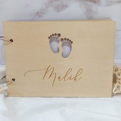 Wooden Photo Album for Baby Memory Book