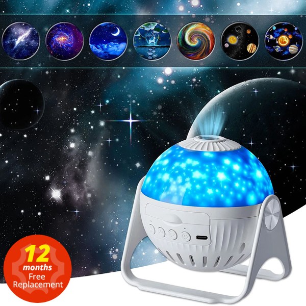 360° Adjustable Planetarium Galaxy Night Light Projector