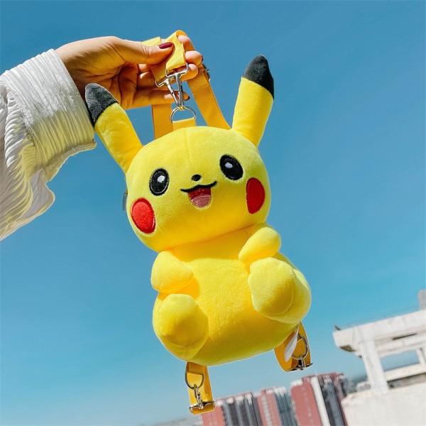 Cute Pokemon Pikachu Plush Backpack