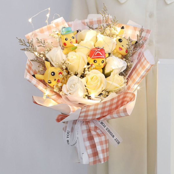 Sanrio Hello Kitty Bouquet Plush 6 Cats Soap