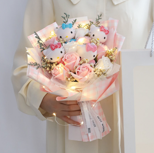 Sanrio Hello Kitty Bouquet Plush 6 Cats Soap
