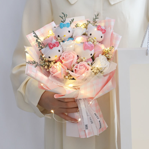 Sanrio Hello Kitty Bouquet Plush 6 Cats Soap
