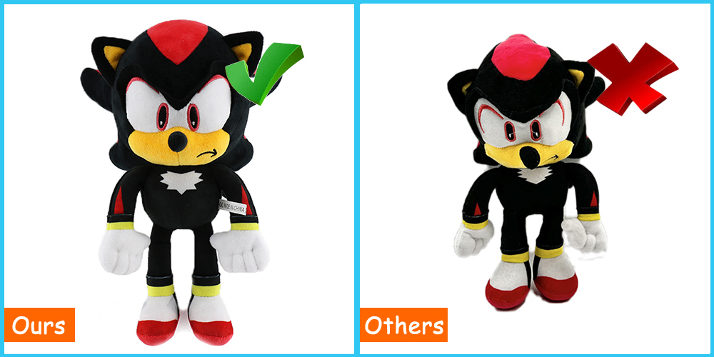 Super Sonic Plush Toy Hedgehog Amy Rose Knuckles Tails