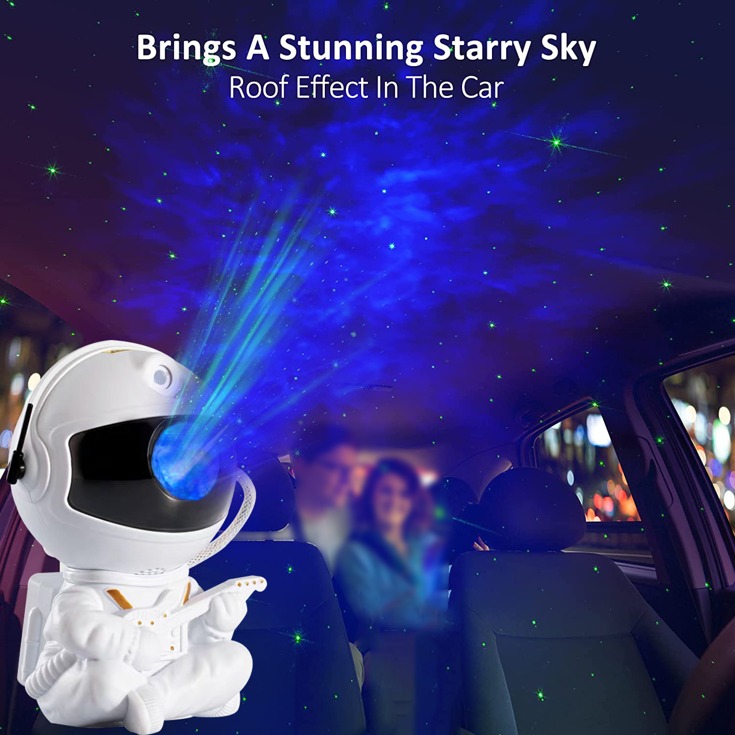 Seating Astronaut Galaxy Starry Projector Night Lamp