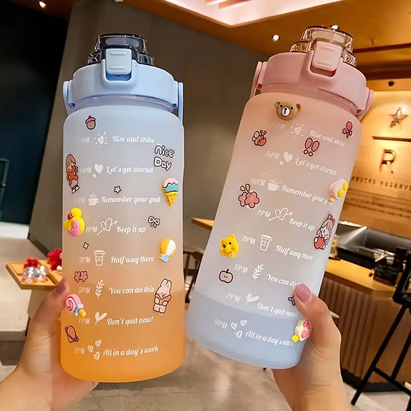 Kawaii Frosted Water Bottles - Wakaii in 2023