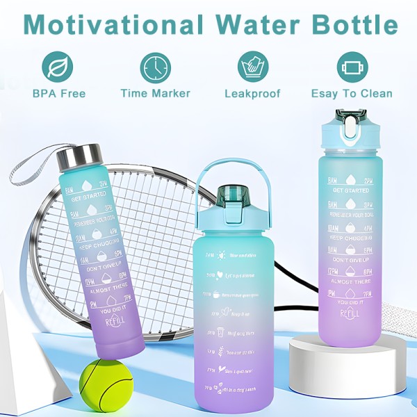 Combo Portable Fitness Water Bottle 3pcs/set
