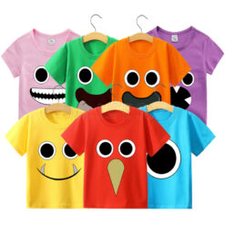 Kids Boys Girls Roblox Anime Short Sleeved Tops Children's New New